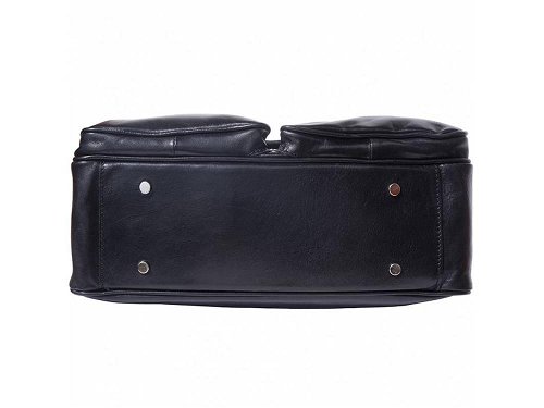 Monfalcone (black) - Traditional calf leather briefcase
