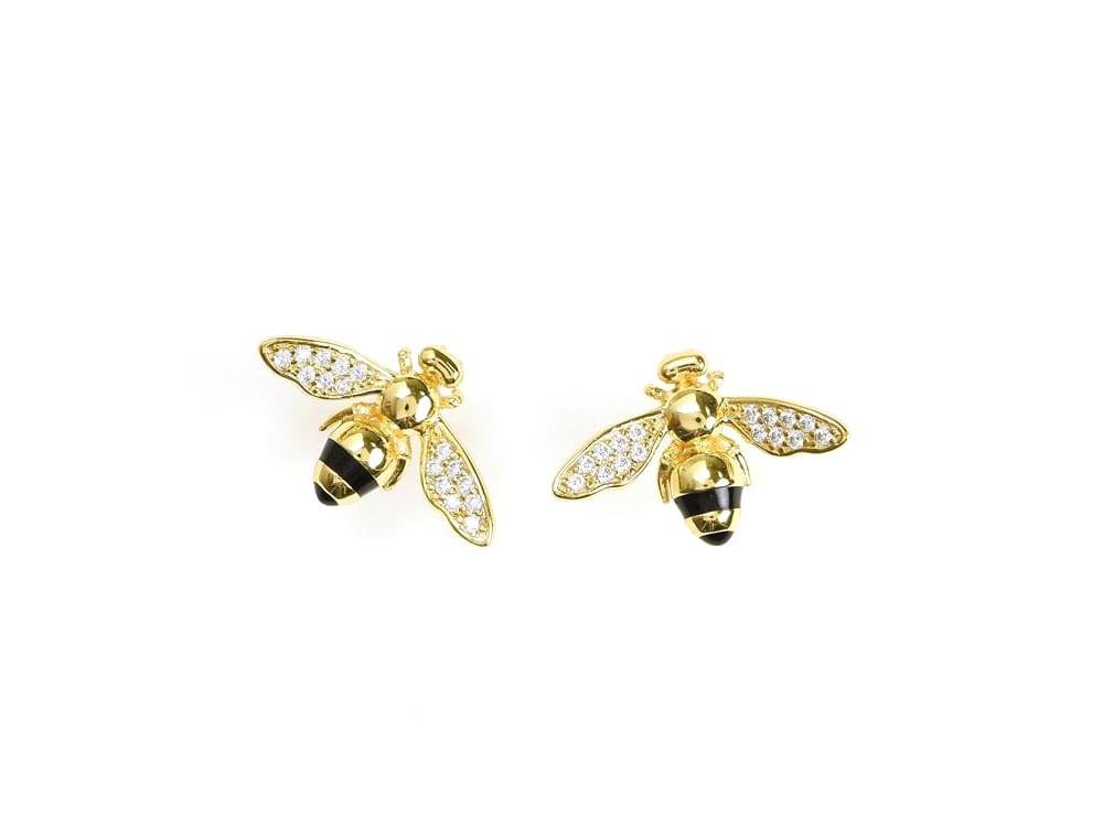 Hand made honey bee earrings