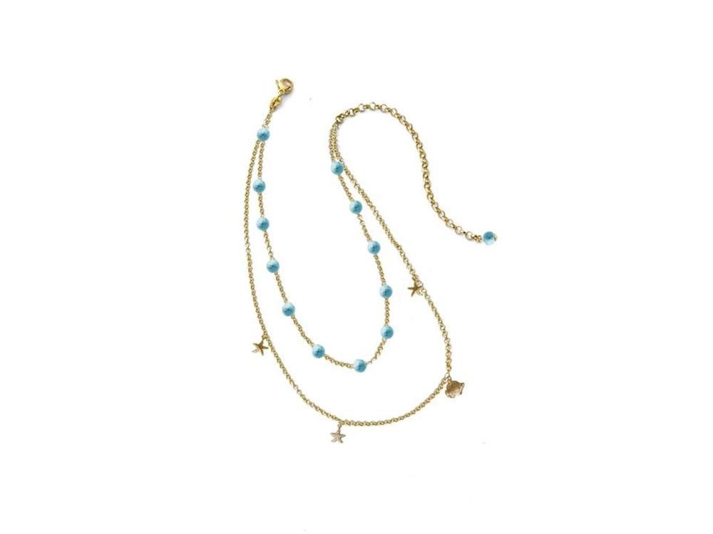 Marea Necklace (turquoise) - A delicate, fun necklace