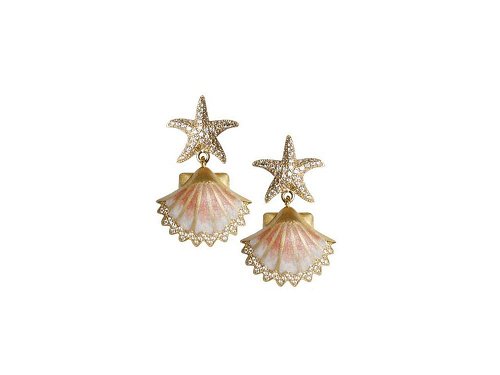 Starfish & Shell Earrings - Luxury, eye-catching earrings