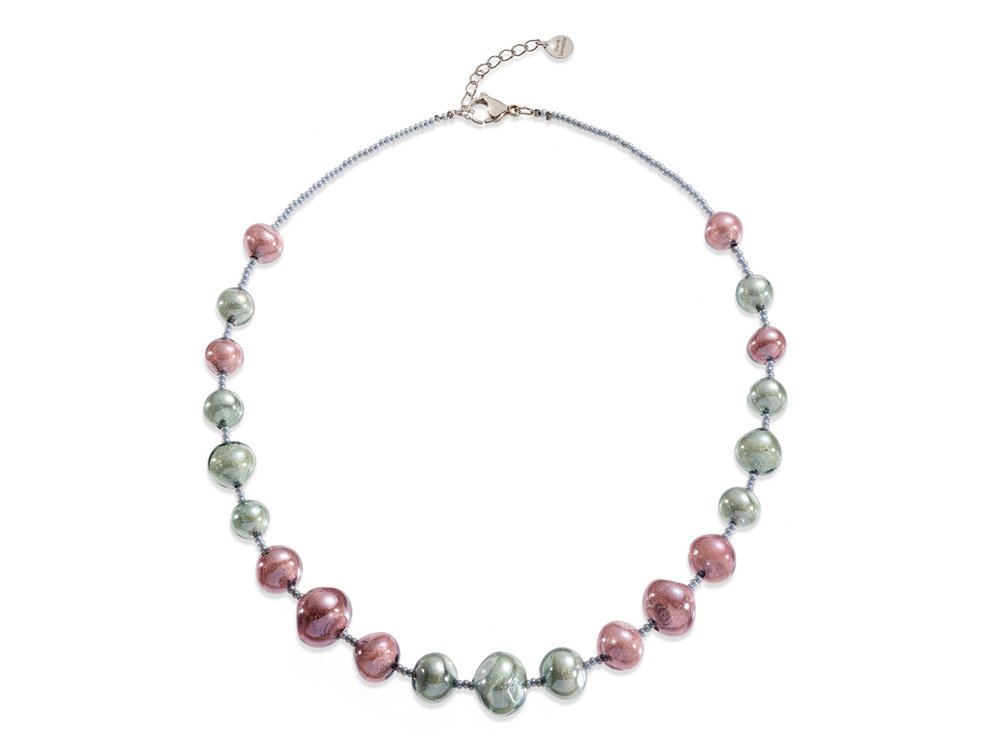 Positano Necklace - Murano glass beads of an unusual colour