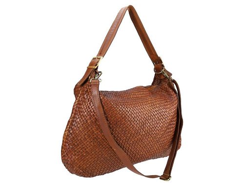 Alatri (tan) - Large, soft, vintage leather shoulder bag
