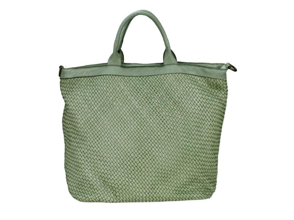 Amandola (mint) - Large, soft, comfortable vintage leather bag