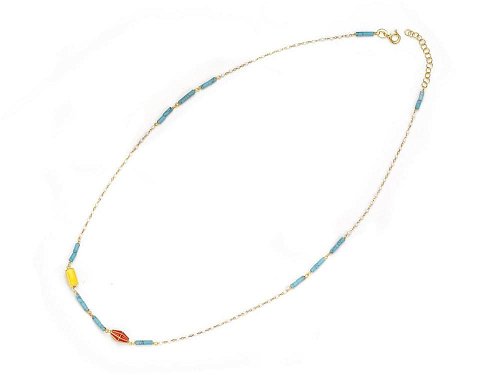 Agalla Necklace - A simple, fun, colourful necklace