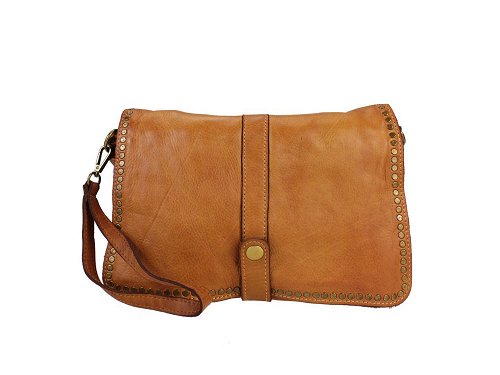 Certaldo (tan) - A soft calf leather, modern style handbag