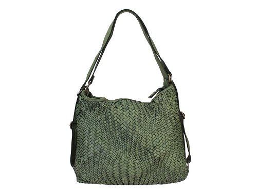 Scario (green) - A beautiful, soft, top quality Italian leather shoulder bag