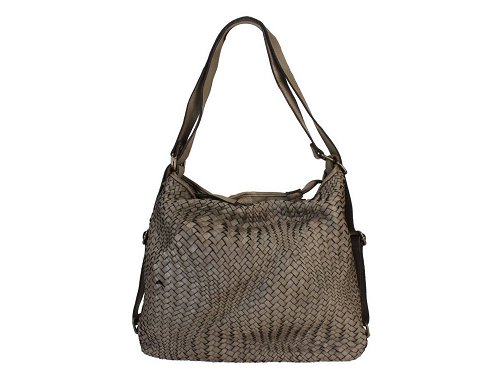 Scario (taupe) - A beautiful, soft, top quality Italian leather shoulder bag