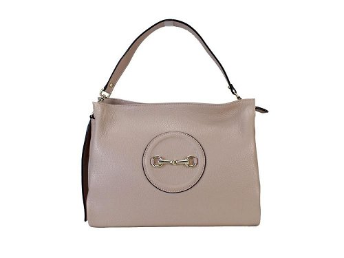 Oria (blush) - A traditional style, smart leather handbag