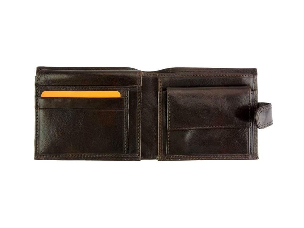 Giacomo (dark brown) - High quality leather wallet