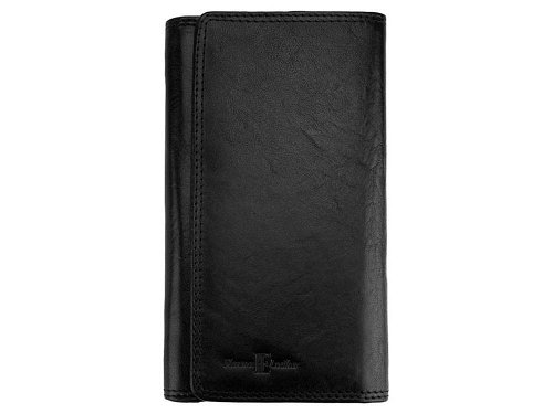Giulia (black) - Prestigious calfskin leather wallet