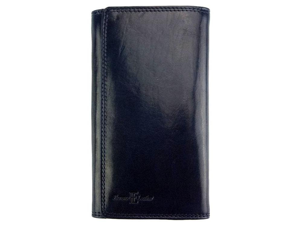 Giulia (dark blue) - Prestigious calfskin leather wallet