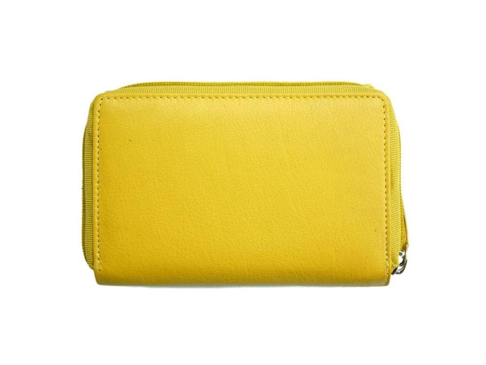 Flavia (lemon) - Pretty and practical leather wallet