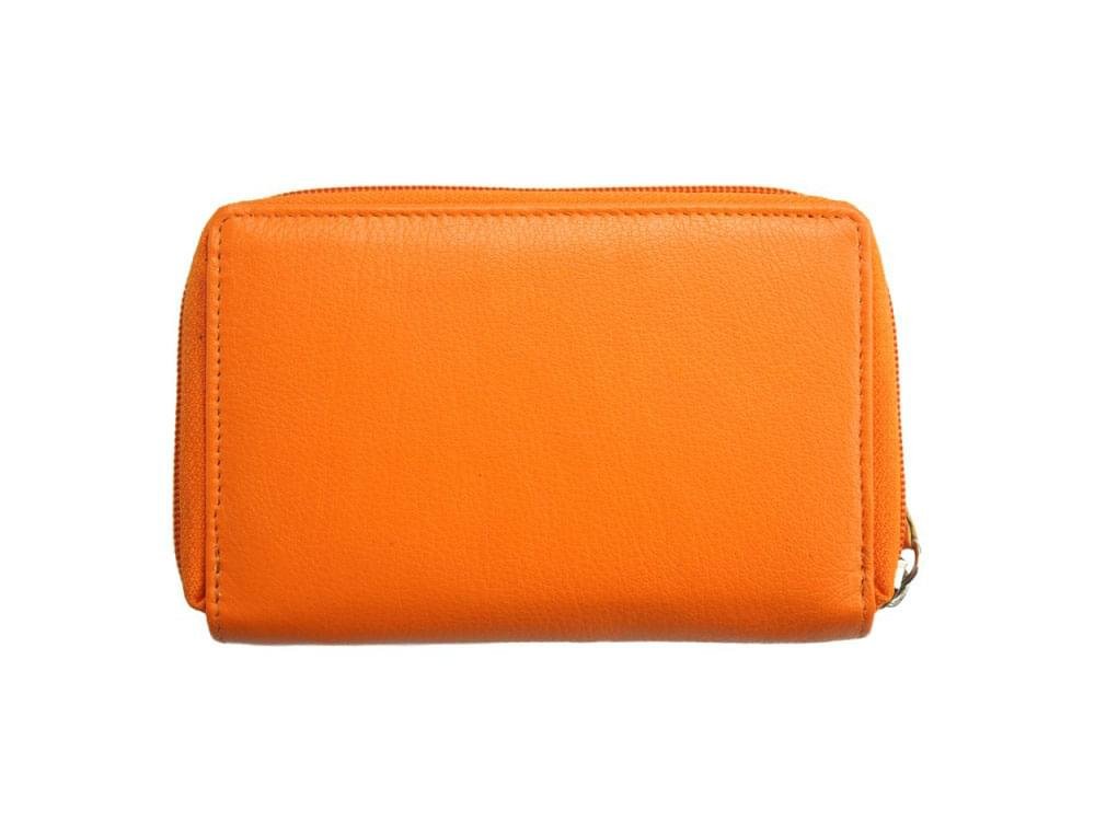 Flavia (orange) - Pretty and practical leather wallet