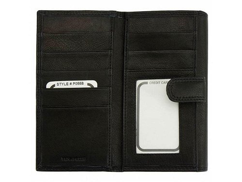 Nicolina (black) - Soft, calf leather wallet