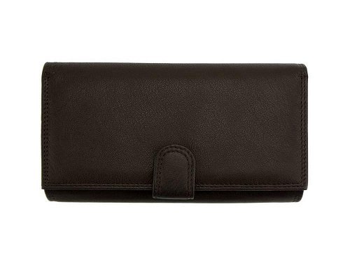 Nicolina (dark brown) - Soft, calf leather wallet