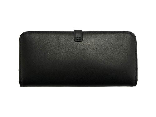 Valentina (black) - Patent leather wallet