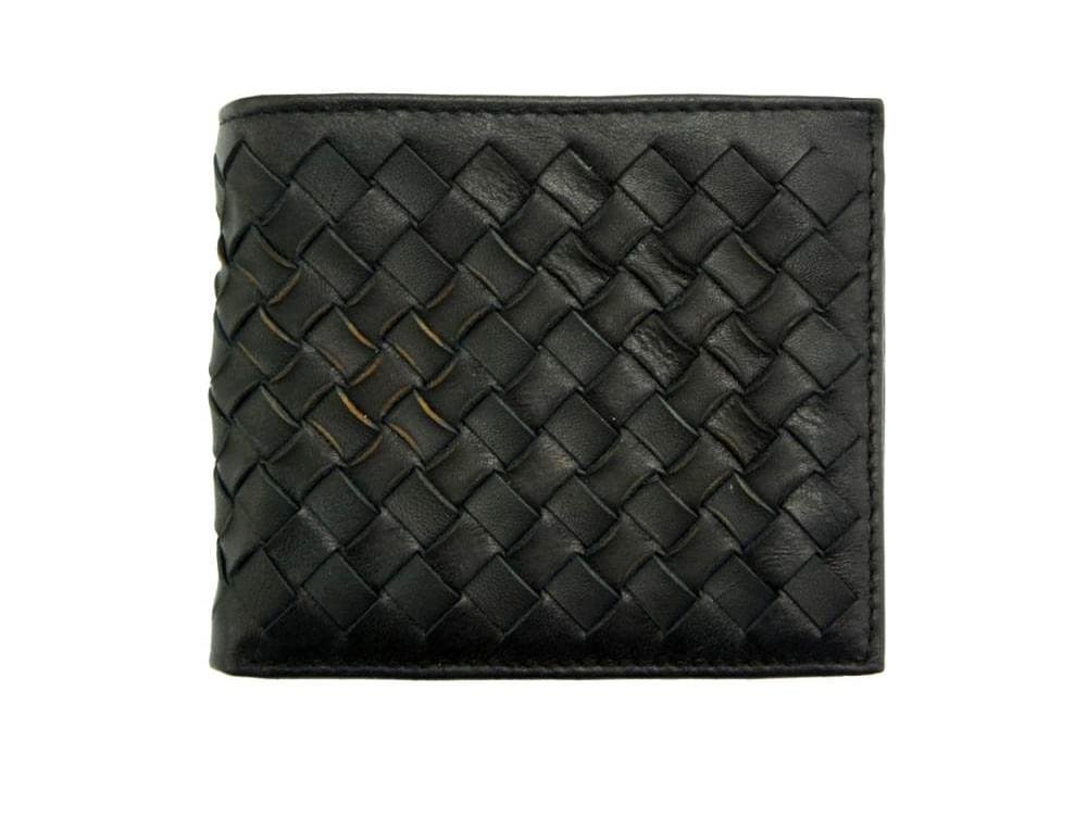 Soft, woven leather wallet