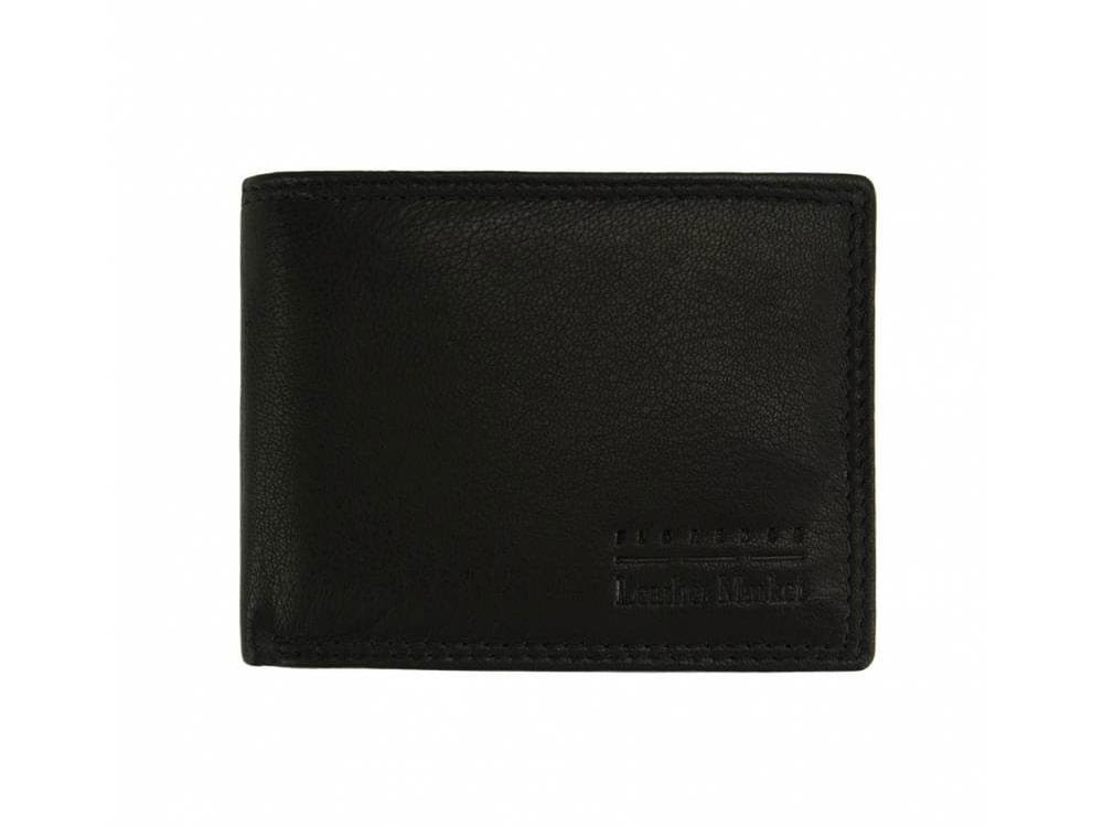 Pietro (black) - Simple but functional leather wallet