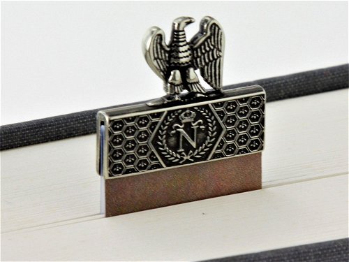Napolean bookmark - Decorative, chiseled bronze topped bookmark