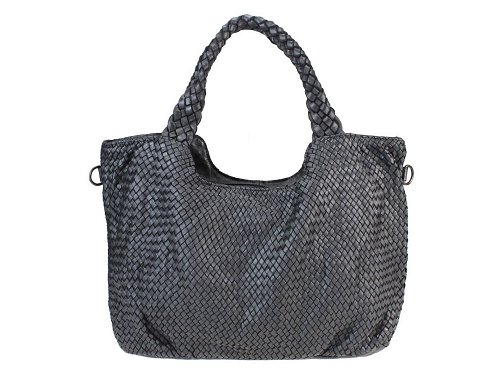 Roma (black) - Soft, luxurious Italian leather bag
