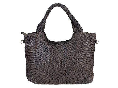 Roma (dark brown) - Soft, luxurious Italian leather bag