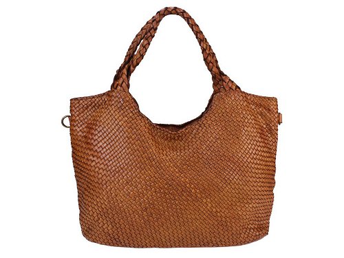 Roma (tan) - Soft, luxurious Italian leather bag