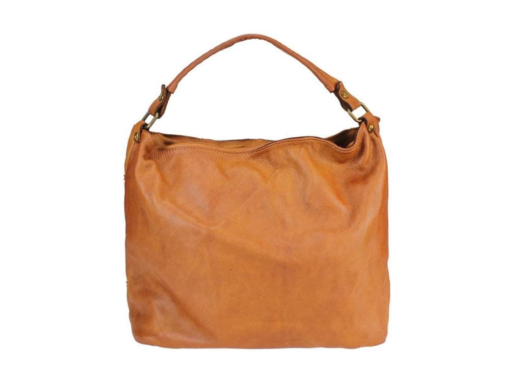 Deruta (tan) - Soft, luxurious Italian leather bag