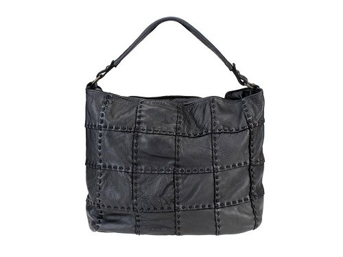 Deruta (black) - Soft, luxurious Italian leather bag