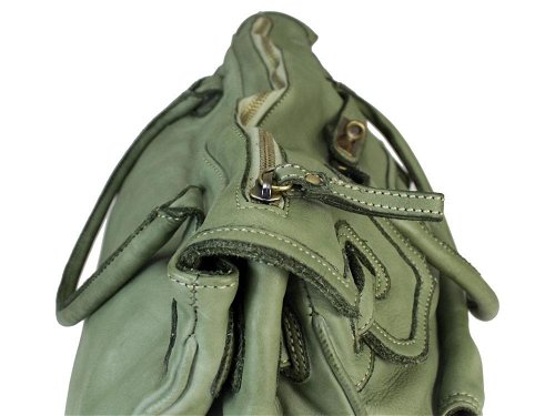 Ferrara (spearmint) - Latest fashion, soft calf leather handbag