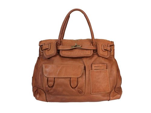 Ferrara (tan) - Latest fashion, soft calf leather handbag