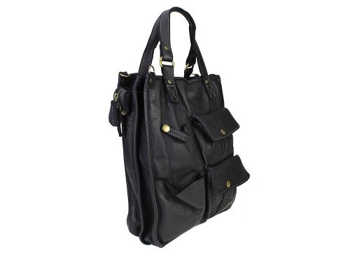 Verona (black) - Large, useful leather bag