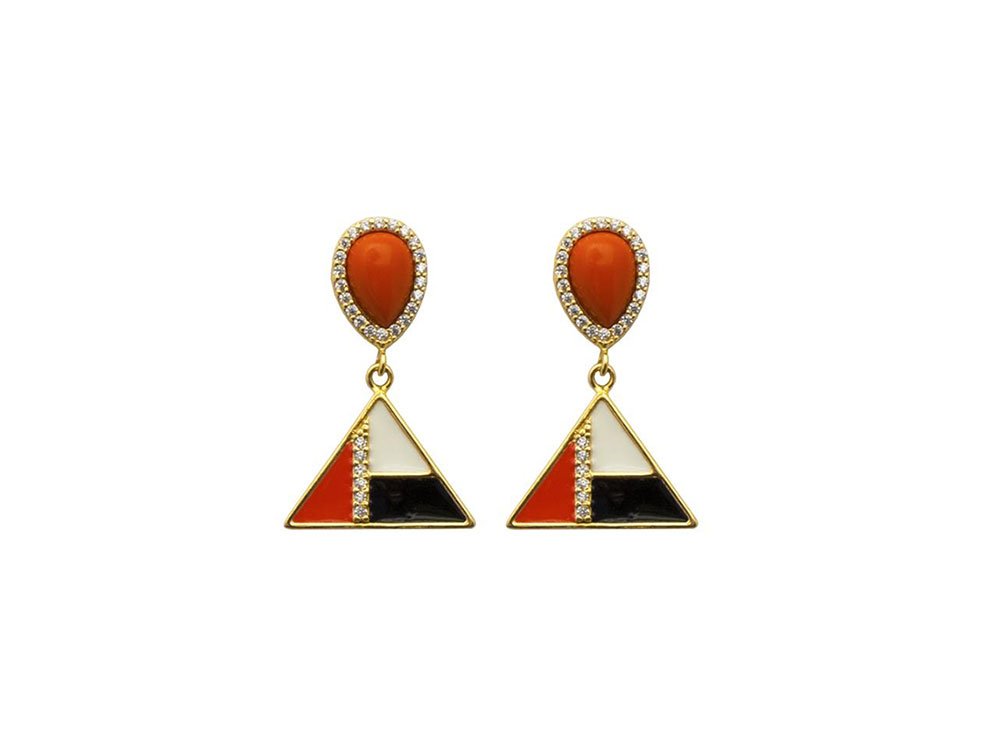 Savannah Earrings (triangle) - Bright, bold and empowering