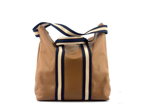 Delia (tan) - Ingenious, tote shaped backpack