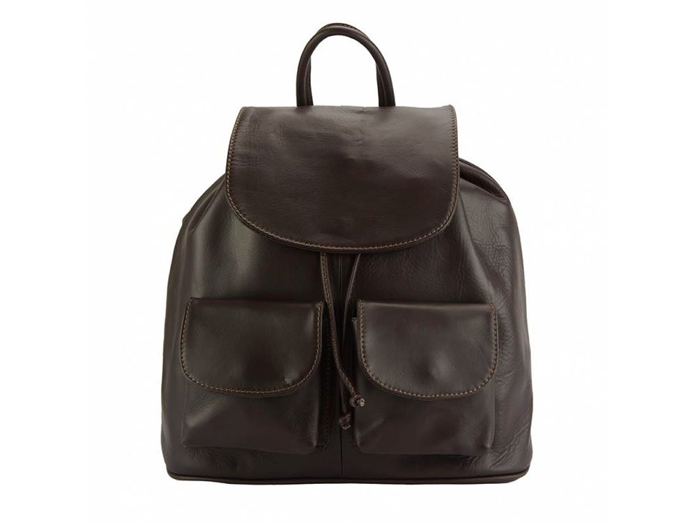Stylish, functional leather backpack
