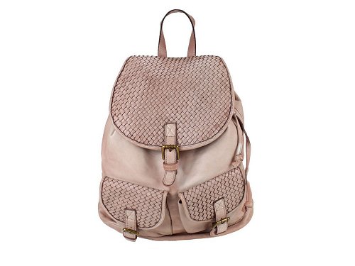 Olona (rosewood) - Pretty, vintage effect leather backpack