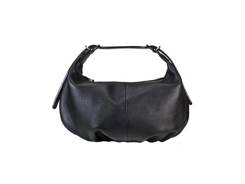 Savoca (black) - Small, half moon shaped handbag