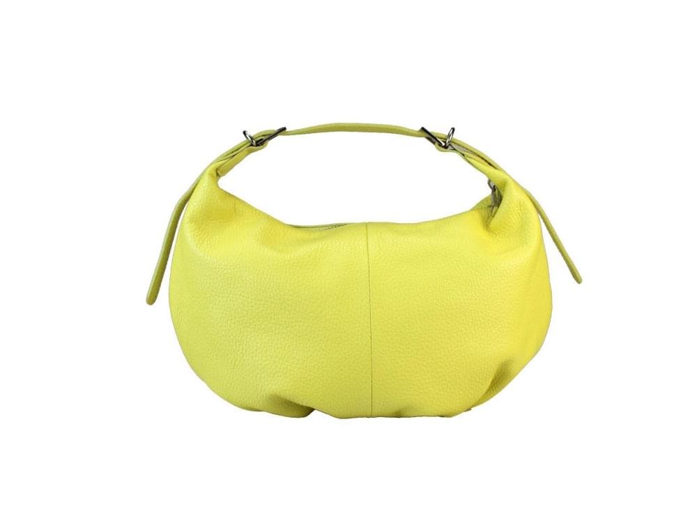 Savoca (lemon) - Small, half moon shaped handbag
