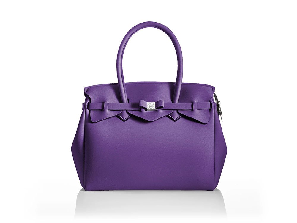 La Miss Handbag (purple) - Light and Spacious Lycra Handbag