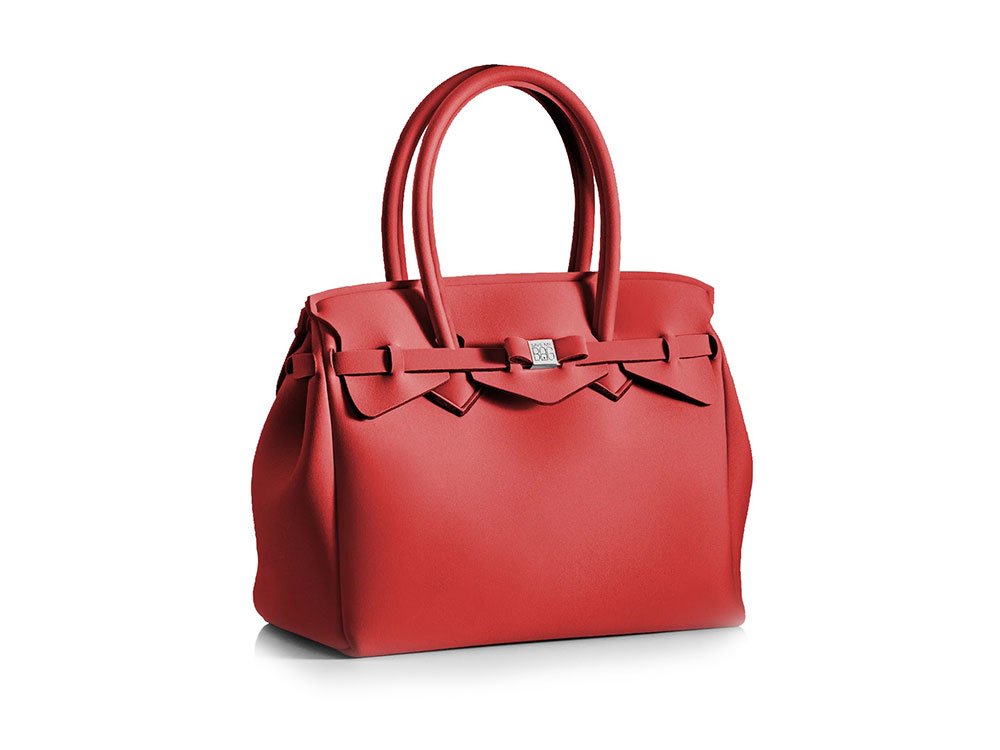 La Miss Handbag (red) - Light and Spacious Lycra Handbag