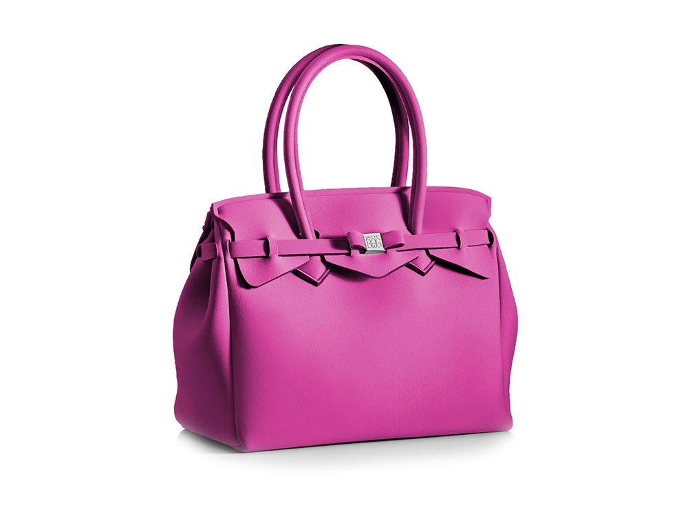 La Miss Handbag (shocking pink) - Light and Spacious Lycra Handbag