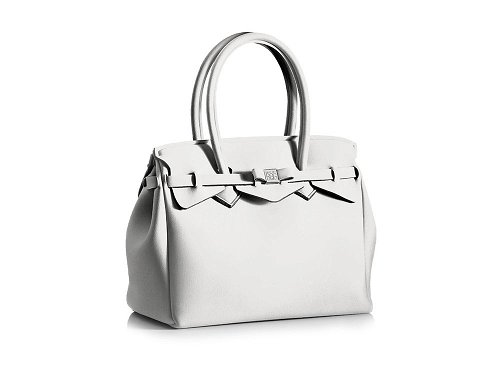 La Miss Handbag (white) - Light and Spacious Lycra Handbag