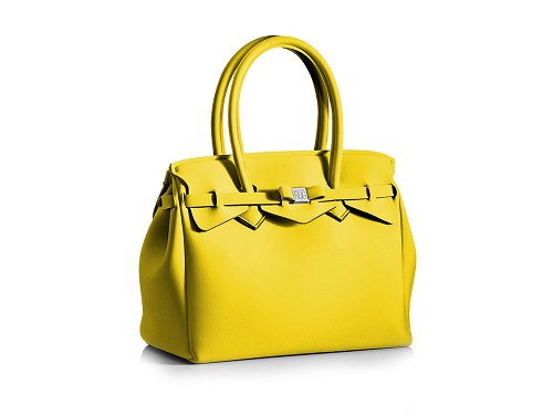 La Miss Handbag (yellow) - Light and Spacious Lycra Handbag
