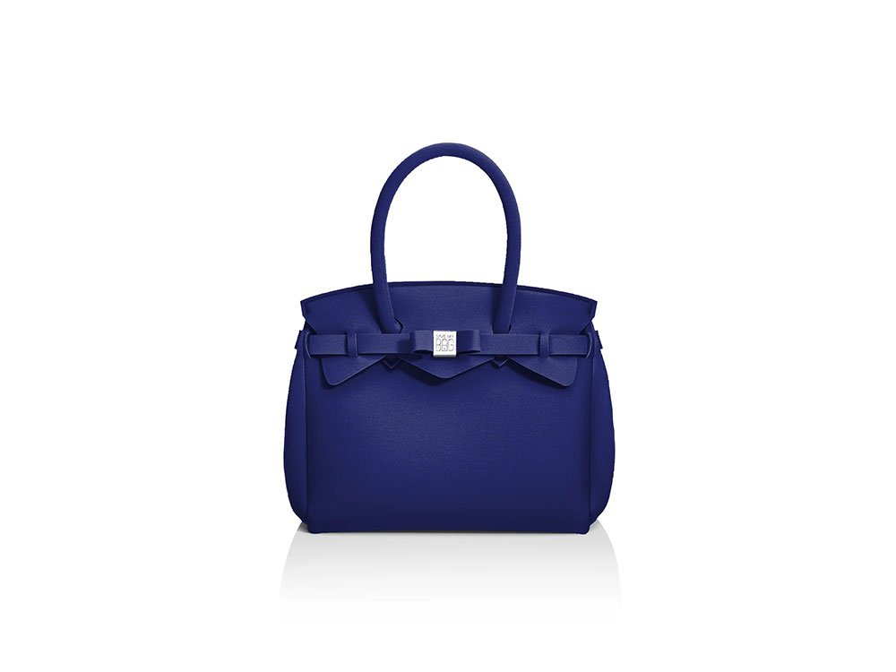 Petite Miss Handbag (blue) - Small, spacious Lycra Handbag