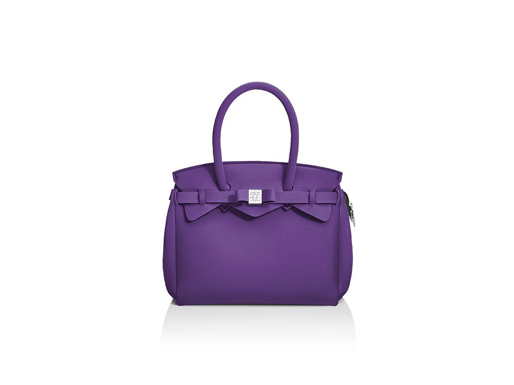 Petite Miss Handbag (purple) - Small, spacious Lycra Handbag