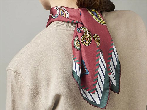 Paisley - Paisley print silk scarf