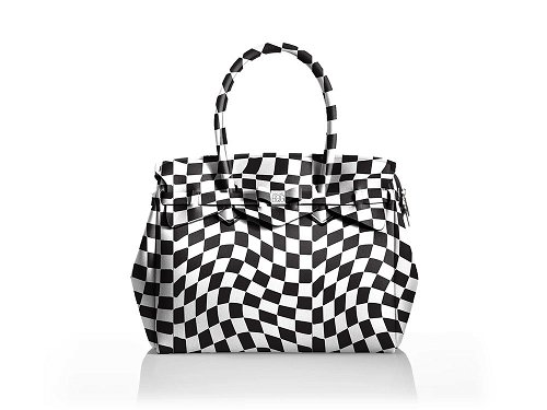 La Miss Geometric Handbag  - Light and Spacious Lycra Handbag