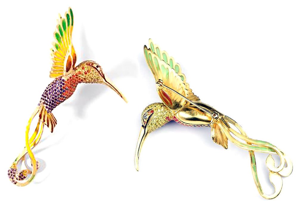 Colibri Brooch - A true statement of sophistication and opulence