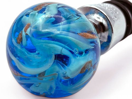 Ocean - Murano glass wine bottle stopper