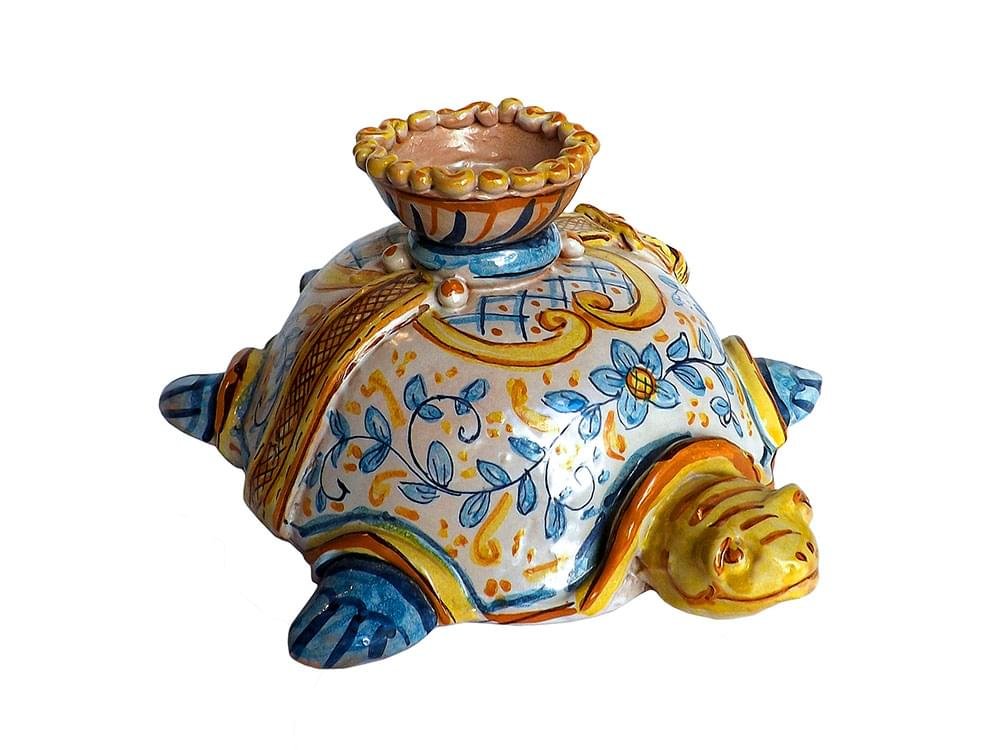 Handmade, ceramic candle holder