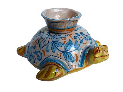 Chelonia Turtle - Handmade, ceramic candle holder